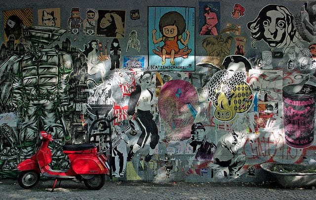 Streetart Berlin fotografieren: Intimes Kino Berlin