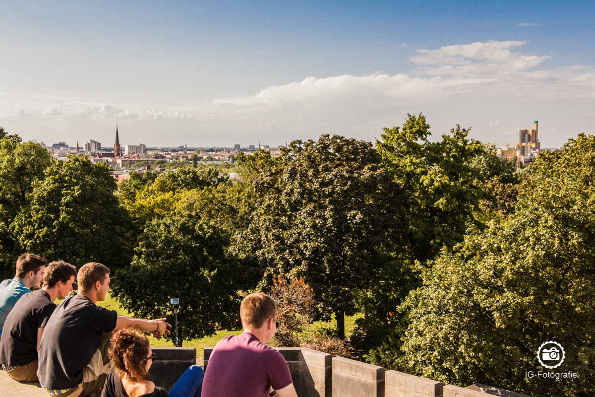 Beste Aussicht über Berlin im Viktoriapark