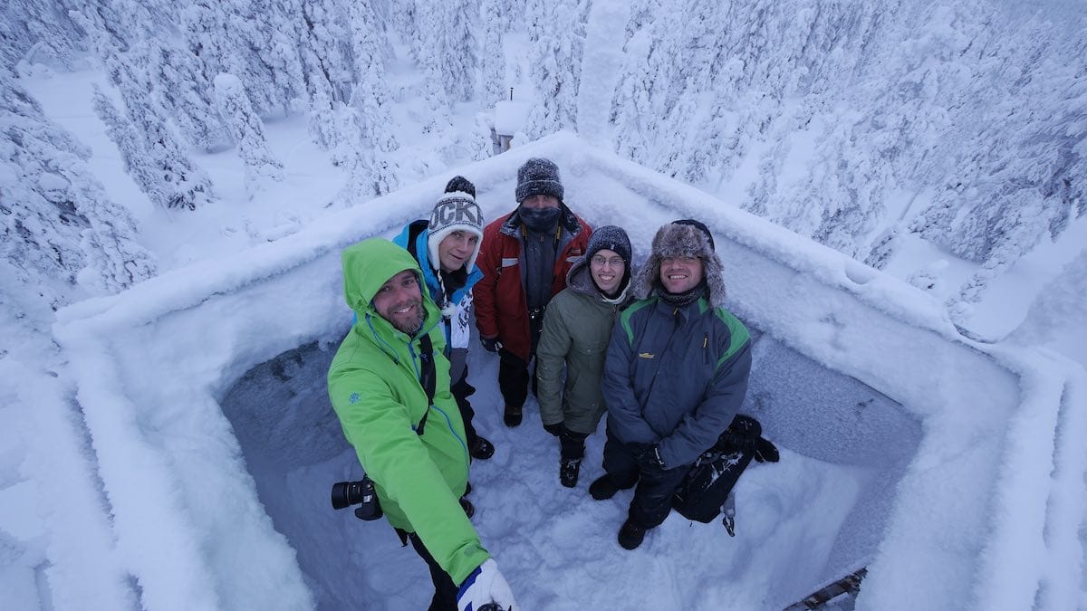 Gruppenfoto-Lappland