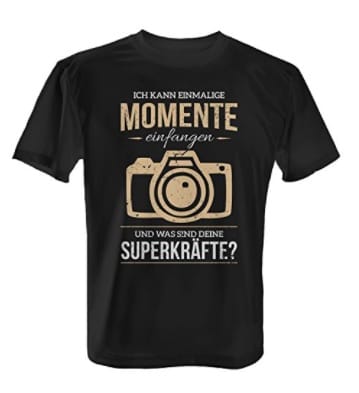Die Geschenkidee: Das perfekte T-Shirt für Fotografen