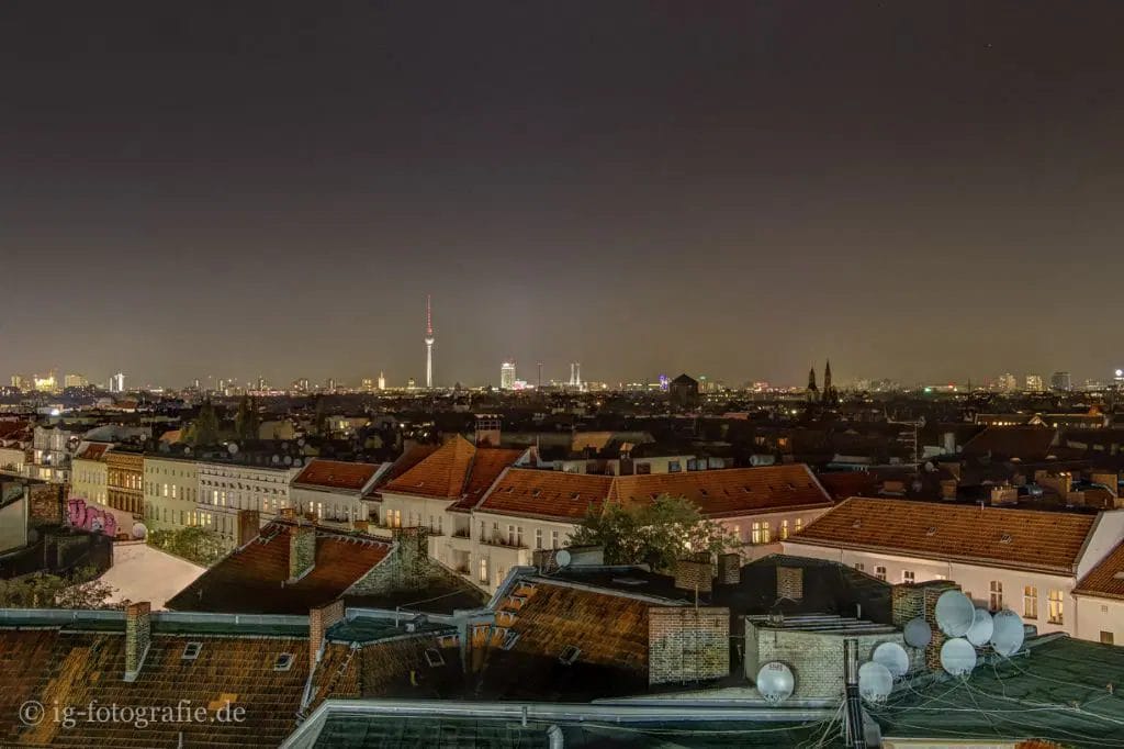 Fotolocation in Berlin: Klunkerkranich mit dem Blick über Berlin