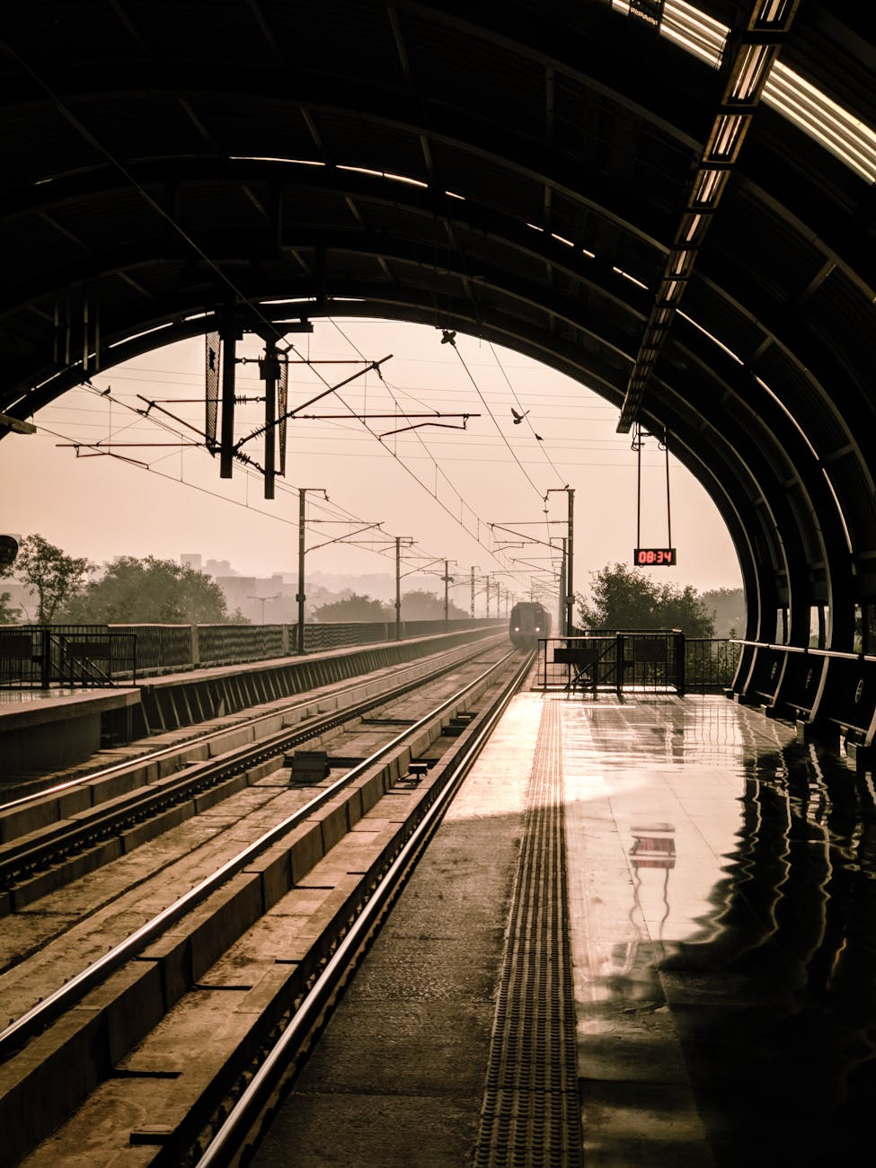 train travelling